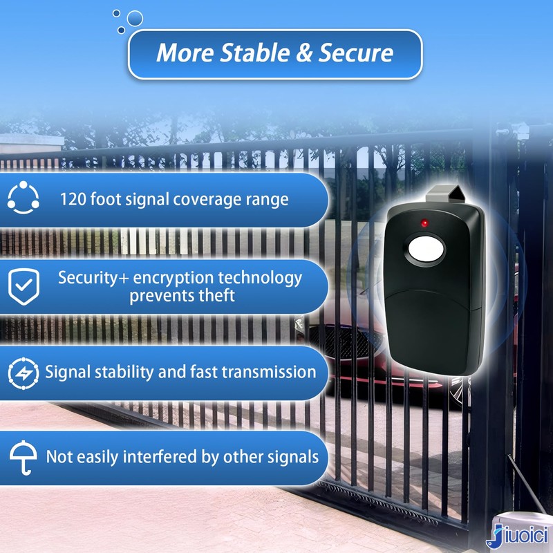 Upgraded 3089 Multicode Gate Opener Remote Control, Linear Garage Door