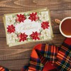 Masterpiece Poinsettia Floral Tradition Christmas Cards / 16 Boxed Winter