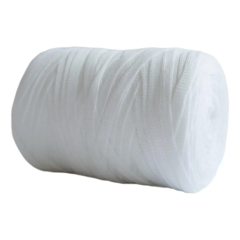 Hilo De Tejer, Hilo Grueso, Camiseta De Ganchillo, Blanco