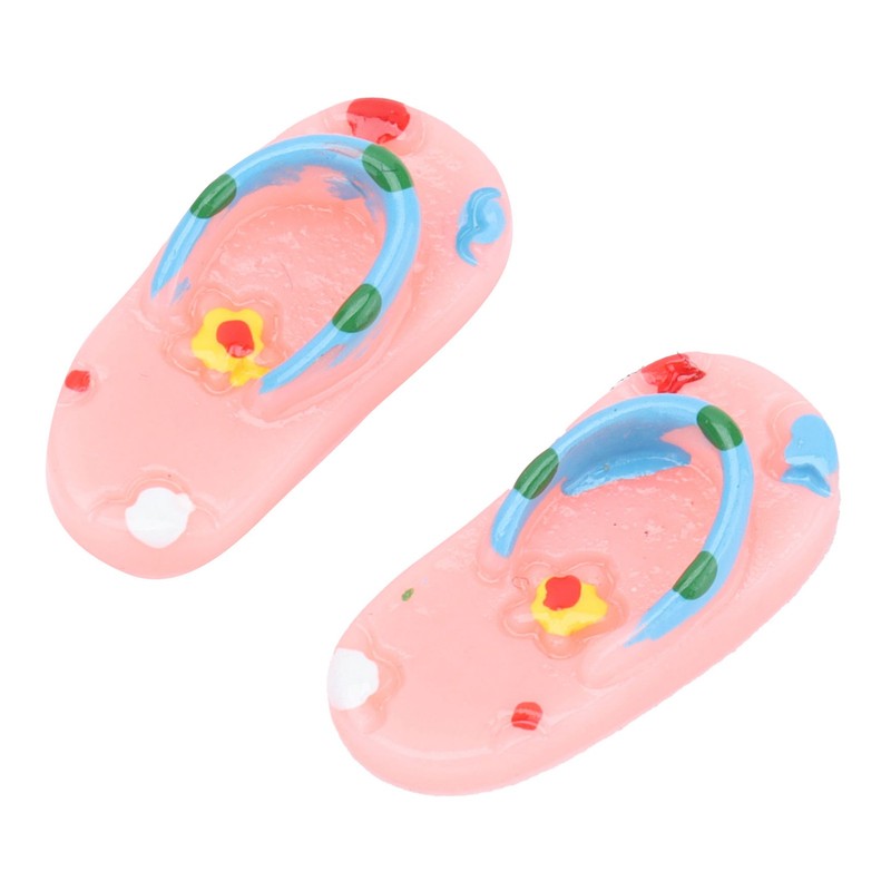 Mini Flip Flops Simulation Miniature Scene Models Dollhouse Accessories for