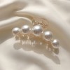 Mehayi 4 PCS Large Pearl Hair Claw Clips for Women
