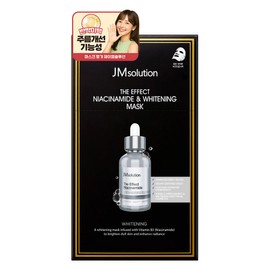 JM Solution The Effect Niacinamide & Whitening Mask Pack, 1 Pack, 10 Packs / 제이엠솔루션 더 이펙트 나이아신아마이드 & 화이트닝 마스크 팩, 1개, 10개입