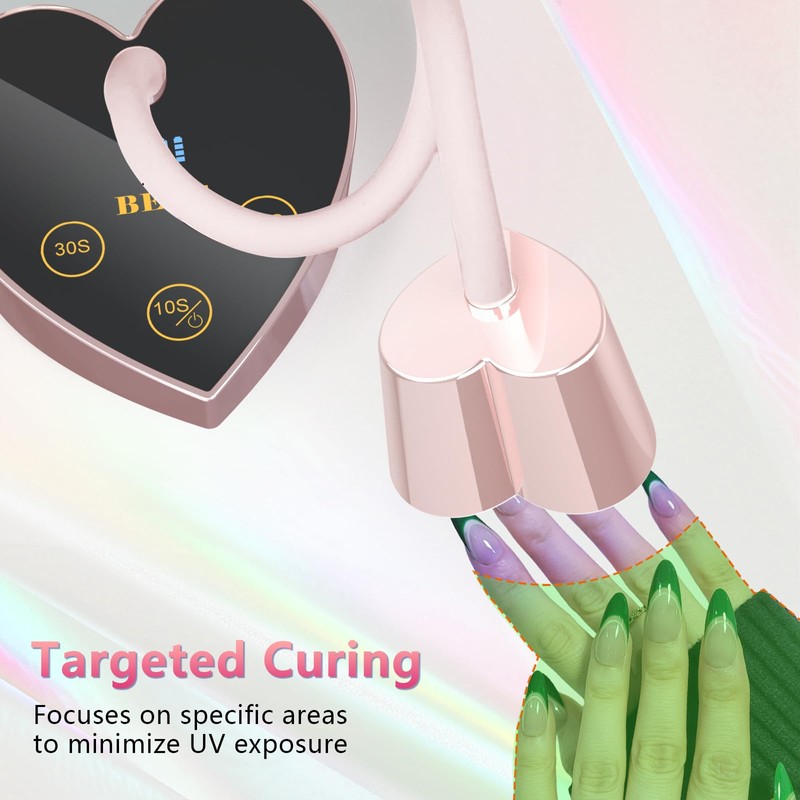 BETE Mini UV Nail Lamp Flash Cure Gel Nail Polish,