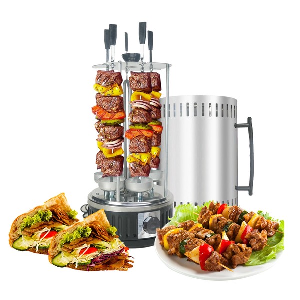 AUPLEX Upgraded Countertop Vertical Rotating Oven - Rotisserie Shawarma Machine,