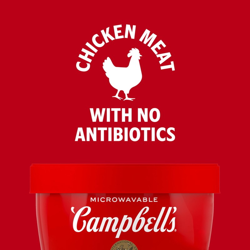 Campbell's Homestyle Chicken Noodle Soup Microwavable Bowl, 15.4 Ounce (Pack
