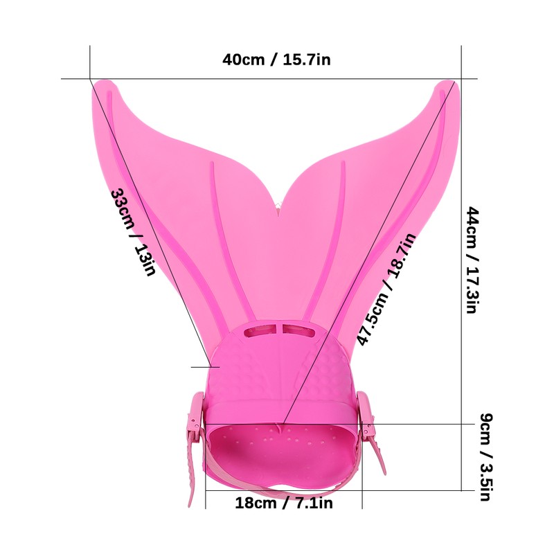 Cute Children Swimming Fins Comfortable Diving Flippers Water Sports Training