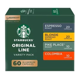 Nespresso Starbucks by Nespresso Coffee Pods, Variety Pack 60 ct. FREE SHIPPING