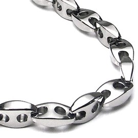 Titanium Men's 10MM Link Necklace Chain 20"