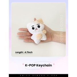 Swico Remado Kpop Keychains Cute Cartoon Animal Keyring Car Key Handbag Wallet Tote Bag Pendant