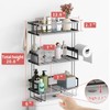 Godboat Bathroom Organizers and Storage, 3-Tier Bathroom Shelves, Over Toilet