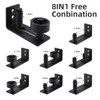 HOME MASTER HARDWARE Barn Door Floor Guide Black, 8 in