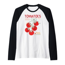 Pomodoro Freschi Fresh Tomatoes Italian Summer Tomatoes Raglan Baseball Tee