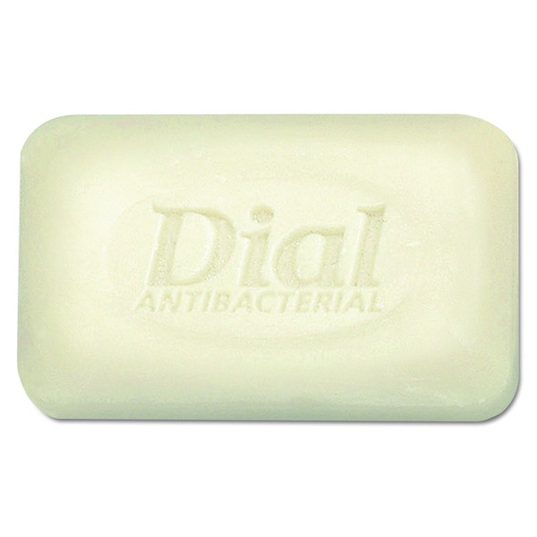 Dial 00098 Antibacterial Deodorant Bar Soap, Unwrapped, White, 2.5oz (Case