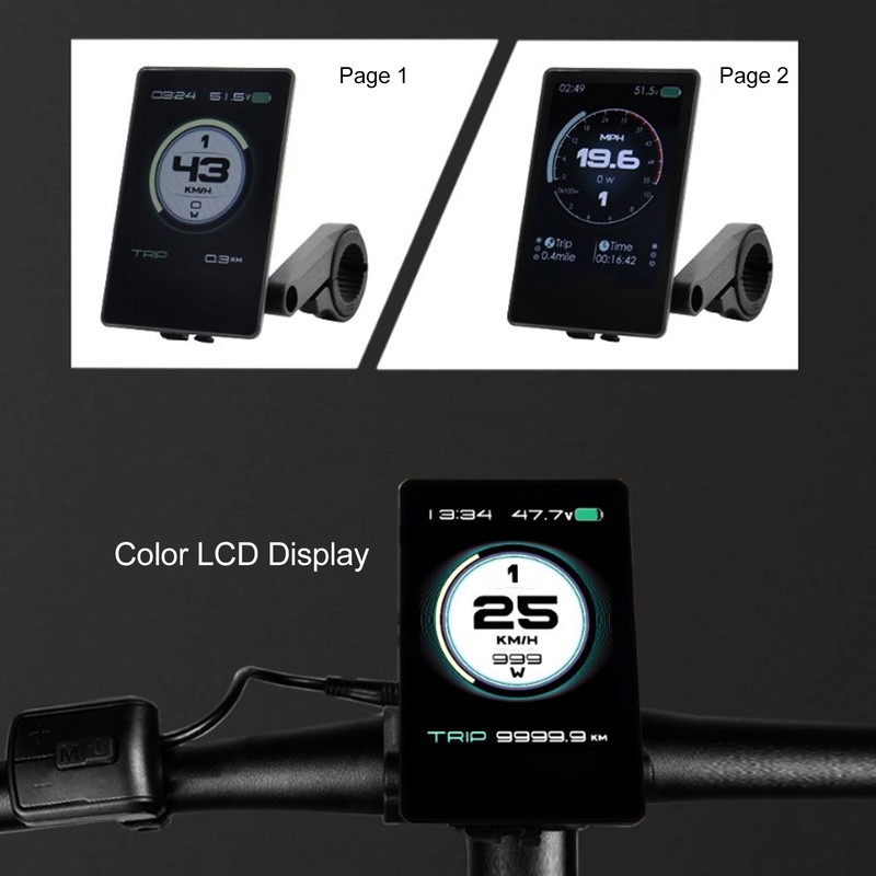 Electric Bike Display Electric Bicycle P860C Color LCD Display for