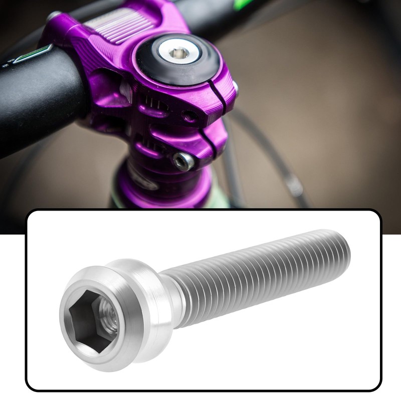 eMagTech Bike Headset Cap Bolt M6x35mm Titanium Screws Bike Stem