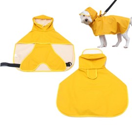 GIIPET-Dog Raincoat, 2-Way Pet Raincoat, Completely Waterproof, Quick Drying, Dog Kappa, Poncho, Rainy Season Protection, Includes Transparent Hat, Easy to Put on and Take Off, Waterproof, Snowproof,