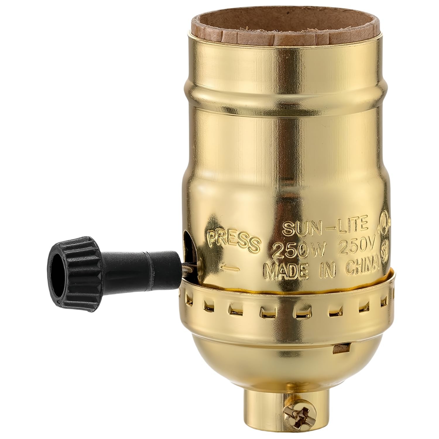 3 Way Lamp Socket Replacement, E26 Threaded Base, Turn Knob for Low ...