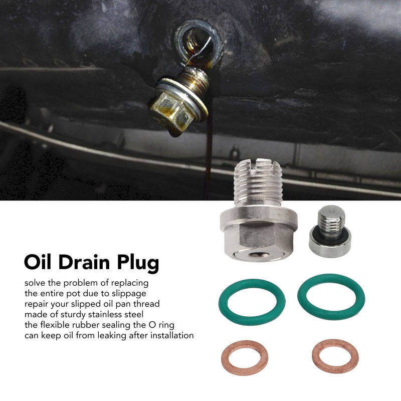 Oversize Piggyback Drain Plug Stainless Steel Self Tapping Oil Pan