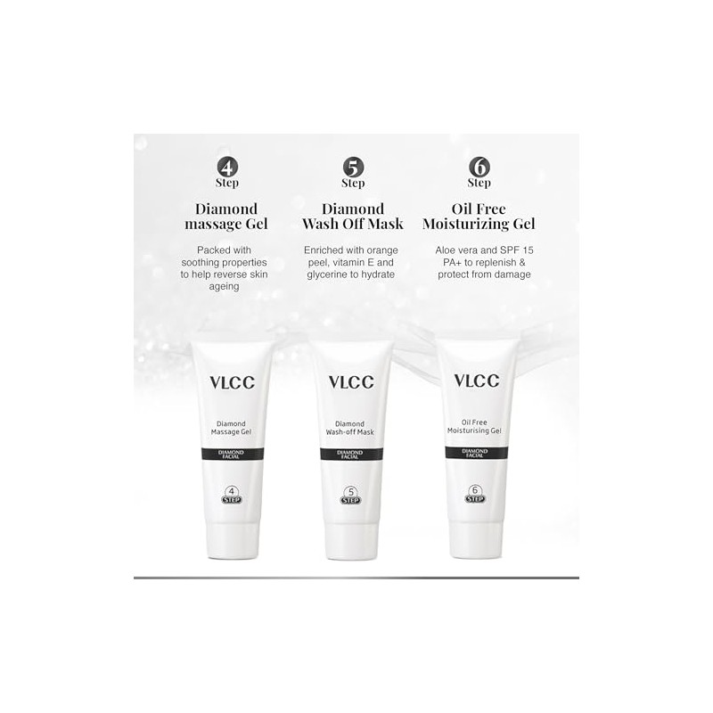 Vlcc Kit Facial Diamante Incluye Productos Cuidado Piel Lavado Mascarilla