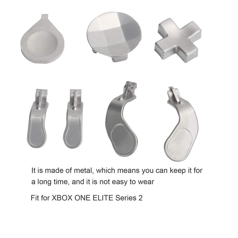 Metal Controller Thumbsticks Set, Detachable Game Controller Button Paddles Set