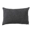 Creative Co-Op 24 Inches Stonewashed Linen Lumbar, Charcoal Pillow, Gray