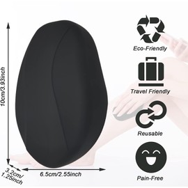 Zynxel Crystal Hair Remover, Nano Hair Remover Stone Women's Hair Removal without Shaving. Epilator Effect for Smooth Skin Without Stubble (Black)