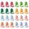 XIHIRCD 24pcs Mini Resin Frogs, Reading Mini Frog Garden Decor