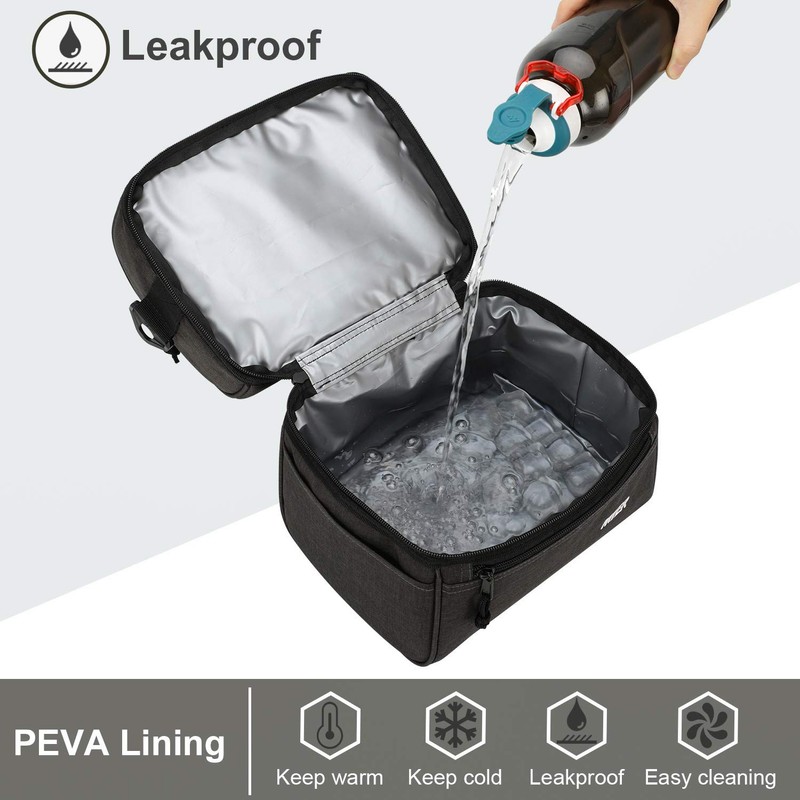 MIER Insulated Lunch Box Insulated Cool Tote Bag Lunch Kit