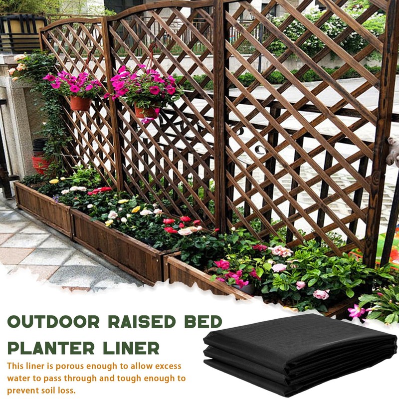 Wshxjzyay 63 * 83 inch Raised Garden Bed Liner, Non