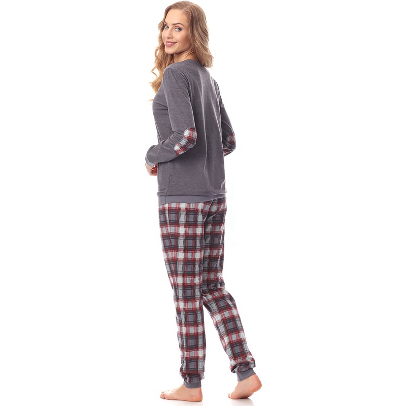 Merry Style MS10-168 Women’s Pyjamas - Dark melange Burgundy, size:
