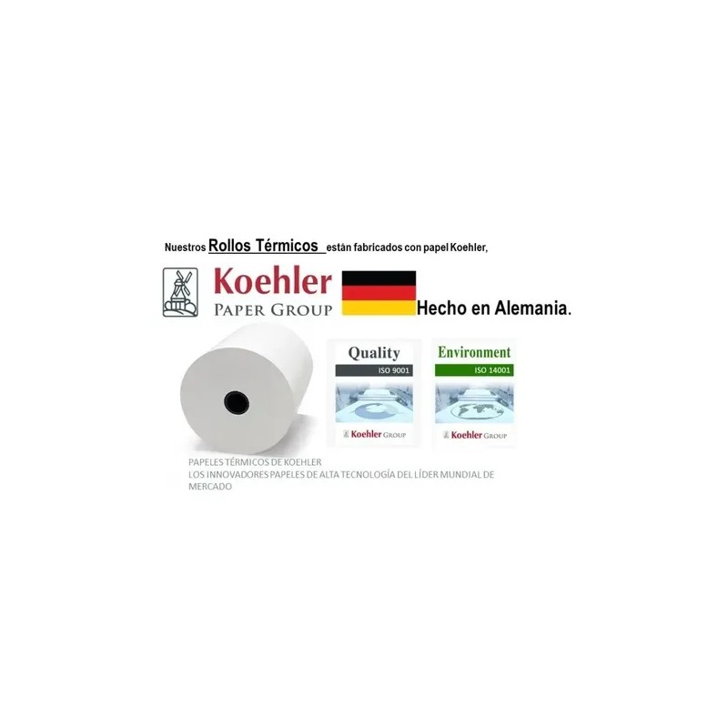 Caja Papel Rollos Termico 80x70 Mm 50 Precio Incluye Iva