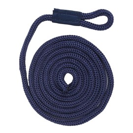 Gorise 4-Pack Marine Grade Fender Rope 150mm Heavy Duty Dock Rope with Adjustable Loop UV-Resistant Saltwater-Resistant Mooring for Boats Yachts Marinas (Blue)