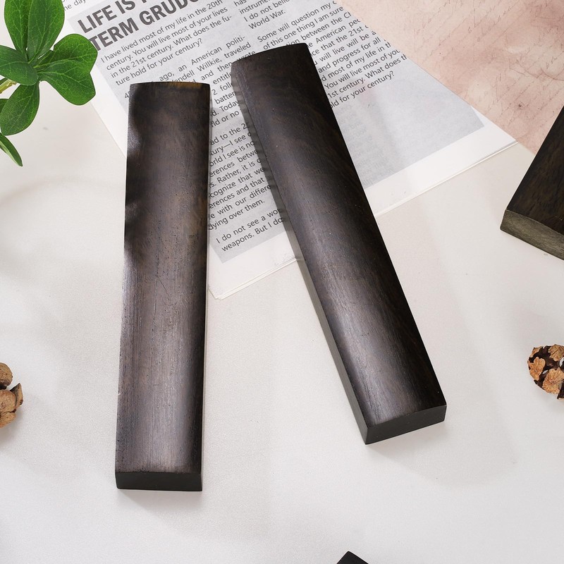 uxcell 1 Pair Calligraphy Paper Weights, 11.8" Wooden Paperweight Desk