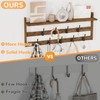 AMBIRD Wall Hooks with Shelf 28.9inch Entryway Wall Hanging Shelf,