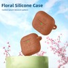 IMIVIO Floral Engraved Case for AirPods 4th Generation Case Cover