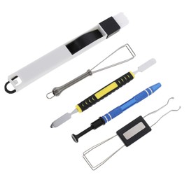 Operitacx 1Satz Schlüsselkappen Entferner für Mechanische Tastaturen Teiliges Reinigungsset mit Abzieher Bürste Chip Picker zur Pflege von Elektronik Keyboards