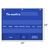 Weekly Calendar with Weather Pocket Chart Elementary for Classroom Home,98