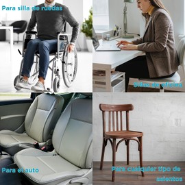 ICUS Cojín Lumbar con Memory Foam, Soporte para Espalda, Corrector de Postura para Sillas y Asientos, Azul