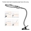 Desk Clip Clamp Flexible Magnifier Adjustable LED Magnifying Glass Jewelry
