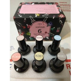 KIPOZI Set 6 PK KIPOZI UV LED Gel Nail Polish Kit Soak Off Cosmetic Nail Extensions Art