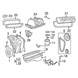 Mopar 5302 0461AB, Engine Oil Filter Adapter Gasket