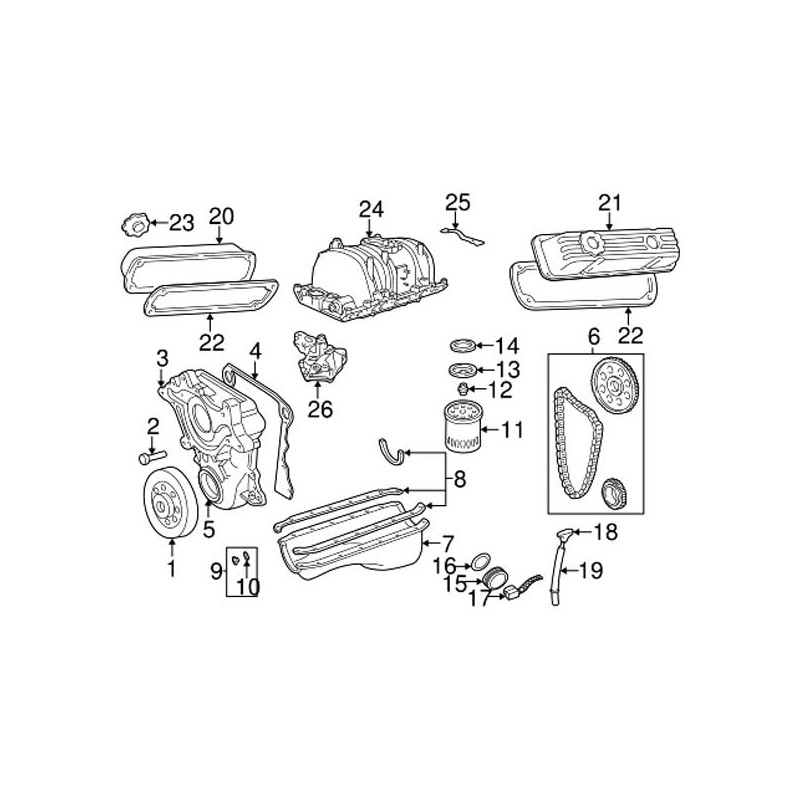 Mopar 5302 0461AB, Engine Oil Filter Adapter Gasket