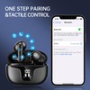 Wireless Earbuds Bluetooth 5.3 Headphones with 4 Noise Cancelling Mics,