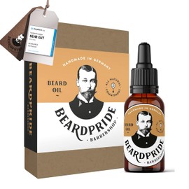 BEARDPRIDE Men's Beard Oil - The Original Beard Oil from the Barbershop - Our Beard Care Oil Makes the Beard Soft - 100% Natural Oils - Beard Oil Ideal Gift for Men (Barbershop, 30 ml)