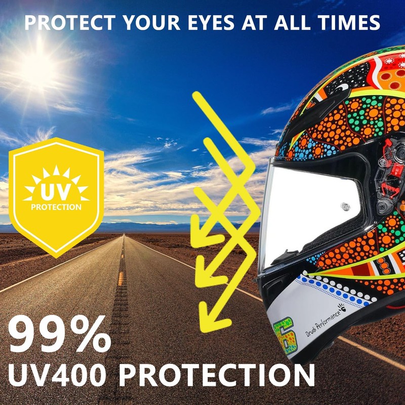 TAOHOM K1 Replacement Helmet Visor,K5 Motorcycle Helmet Face Shield Compatible