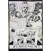 Judgement Tarot Cards Tapestry Black & White Judgement Small Tapestry