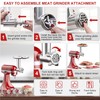 Meat Grinder & Slicer Shredder Attachments for KitchenAid Stand Mixer,