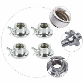 Unbranded 4 PCS Barbell Lock Collars Dumbbell Clips Iron 2.5x2.5x3cm Standard Size