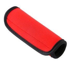 Pack of 4 Luggage Handle Wrap, Neoprene Luggage Identifiers Luggage Tags Trolley Case Handle Cover (Red)