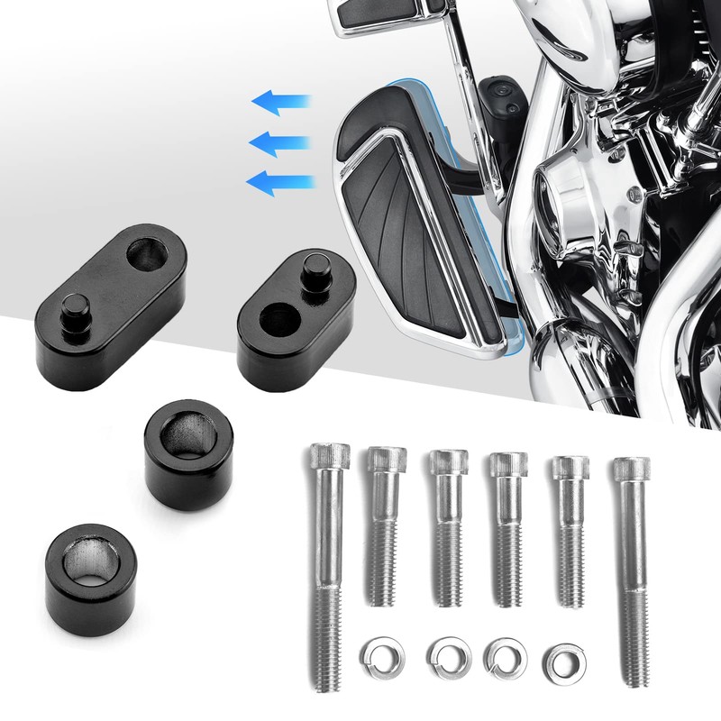 XJMOTO Floorboard 3/4'' Extension Spacer Kit Compatible with Harley Touring